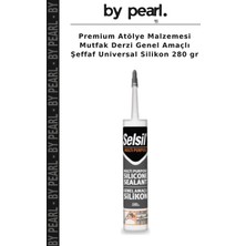 Premium Atölye Malzemesi Mutfak Derzi Genel Amaçlı Şeffaf Universal Silikon 280 gr