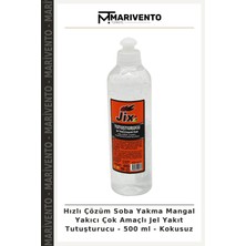 Hızlı Çözüm Soba Yakma Mangal Yakıcı Çok Amaçlı Jel Yakıt Tutuşturucu - 500 ml - Kokusuz