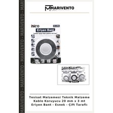 Tesisat Malzemesi Teknik Malzeme Kablo Koruyucu 20 mm x 3 mt Eriyen Bant - Esnek - Çift Taraflı