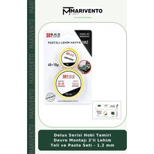 Delux Serisi Hobi Tamiri Devre Montajı 2'li Lehim Teli ve Pasta Seti - 1.2 mm