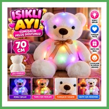 Astraltech 1047 Işıklı Ayı 70 Cm-Beyaz Bezoss