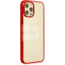 aklow akyoleticaret iPhone 12 Pro Max Kılıf Element Silikon - Kırmızı