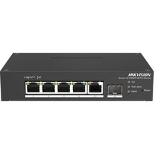 Hikvision Hıkvısıon DS-3T1306P-SI/HS 4 Port 10/100+1 Port RJ45/1 Port Sfp Uplınk Yönetilebilir 60W Poe Endüstriyel Swıtch Nhr