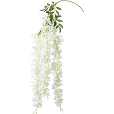 Nettenevime Yapay Çiçek Sarkan 4 Dallı Akasya 70CM Beyaz