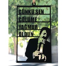 Karbonsoft Araba Süsü Ahşap Müslüm Gürses Dikiz Aynası Süsü Hediyelik Eşya Oto Aksesuar Ka