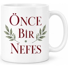 Çelik - Ticaret Önce Bir Nefes Tasarımlı Porselen Kupa - Model 476
