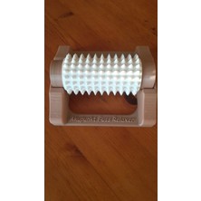 Çelik - Ticaret 3D Baskı Akupunktur Ayak Masaj Rulosu 3 Değiştirilebilir Başlıklı Ayak ve Vücut Masaj Aleti Bej