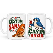 Çelik - Ticaret Çayla Barış 2'li Porselen Kupa Seti - Model 747