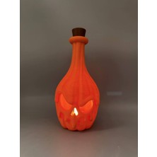 Çelik - Ticaret Balkabağı Şişe Süsü Cadılar Bayramı Dekoratif Şişe Kapağı