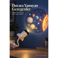 Grandor Desenli Projeksiyon Lambası Bilgisayar USB Girişinden Kullanımlı