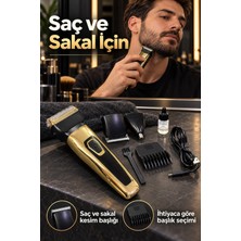 Saç Sakal Tıraş Makinesi Üç Değiştirilebilir Başlıklı - Lisinya
