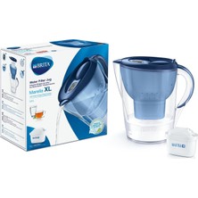 BRITA Brıta Marella Xl Filtreli Su Arıtma Sürahisi - Mavi - 3 Adet