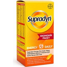 Bayer Energy Daily 60 Film Kaplı Tablet | Koenzim Q10, Multivitamin ve Mineral