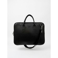 Sanmorris Unisex 15.6 inç Uyumlu Suni Deri Darbe Korumalı Laptop ve Evrak Çantası