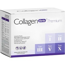 Collagen Forte Platinum Tip 1,2,3,5 ve Tip 10 Kolajen, Hyalüronik Asit, Çinko, Selenyum & Vitamin C, 90 Tablet