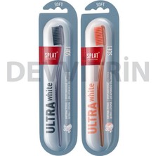 SPLAT Ultra White Soft Kauçuk Kaplı Yumuşak Kıllar Beyazlatıcı Diş Fırçası 2500 Kıl Tam Bakım