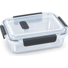 Mey İthalat Sızdırmaz Contalı Saklama Kabı, Mikrodalga Uyumlu Pp Plastik, Havalandırma Delikli Kilitli Kapak, Buhar Valfli Gıda Kutusu, Buzdolabı Düzenleyici, Yemek Taşıma ve Beslenme Kap (1150 Ml)