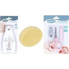 Mey İthalat Banyo Seti(Banyo Derecesi+Banyo Süngeri+ Makas Seti)