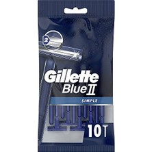 Mey İthalat Blue2 Simple Kullan At Erkek Tıraş Bıçağı 10 Adet