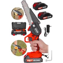 Mey İthalat Alman 128 Vf 10 Ah Çelik Şanzuman Akülü Dal Kesme Budama Testere Bıçkı Makinesi + Yedek Zincir