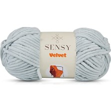 Mey İthalat Sensy Velvet Iplik, Tığ Işi Için, Bebek Battaniyesi Ipliği, Şönil Iplik, Amigurumi Iplik, 3,5 Oz, 132 Yarda, Ölçü 5 Hacimli (Ay Işığı)