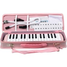 Mey İthalat 32 Tuşlu Özel Kutu Çantalı Açık Pembe Melodika (Yedek Ağızlıklı)