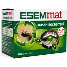 Esemmat Hamam Böceği Yemi - 12 Ay Etkili, 4 Adet, Hızlı Sonuçlar ve Uzun Süreli Koruma Sağlayan Güçlü Formül
