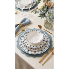 Mey İthalat Tulipe 24 Parça Porselen Yemek Takımı, Çok Renkli, CKR4807