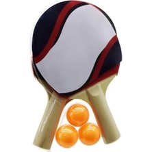 Mey İthalat Raket, Masa Tenisi Pinpon Seti 2pcs Raket - 3pcs Top (5264)