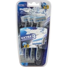 Mey İthalat Wilkinson Extra 3 Essentials Kayganlaştırıcı Bantlı Tıraş Bıçağı 3 Bıcaklı Kullan At Tıraş Bıcağı