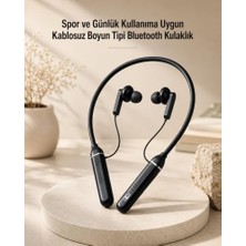 Mey İthalat Bluetooth Kulaklık, Kablosuz Boyun Tipi Mikrofonlu Spor ve Günlük Kullanıma Uygun
