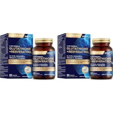 Mey İthalat Plus A-Oxi Formula Glutathione + Astaxanthin 60 Tablet Takviye Edici Gıda (2 Paketi)