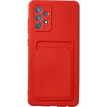 Elvasta Dmtk- Eldm- Elva- Samsung Galaxy A13 4g Kılıf Kelvin Kartvizitli Silikon - Kırmızı El Tk