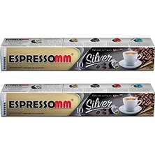 Mey İthalat ® Silver Kapsül Kahve (20 Adet) - Nespresso® Uyumlu*