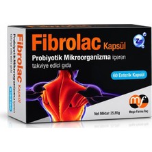 Mega-Farma Fibrolac 60 Enterik Kapsül Probiyotik Mikroorganizma İçeren Takviye Edici Gıda
