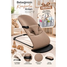 NordHaus Sallanan Bebek Ana Kucağı 3 Kademeli | Katlanabilir Tasarım, Emniyet Kemeri, Yumuşak Kumaş