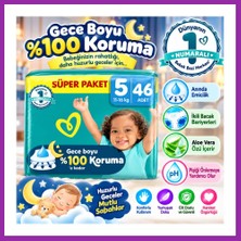 Bezos Aktif Bebek Süper Paket Bebek Bezi 5 Beden 46 Adet BEZ10