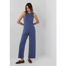 Örme Pantolon Tulum Indigo Mavi