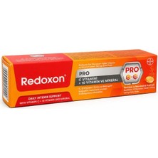 Redoxon Pro 15 Efervesan Tablet 1000 C Vitamini ve 7 Vitamin ile Mineral Takviye Edici Gıda Türkiye Menşeli