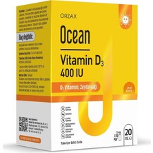 Orzax Ocean Vitamin D3 400 lU Sprey 20 ml