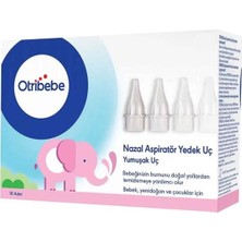 Otribebe Nazal Burun Aspiratörü Yedek Ucu 10'lu Yumuşak Uç ile Kolay ve Hijyenik Kullanım