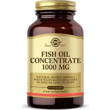 Solgar Fish Oil 1000 Mg 60 Yumuşak Jelatin Kapsül Amerika Menşeli Doğal Omega-3 İçeriği