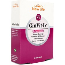 New Life GinVit-Lc L- Carnitine 30 Film Tablet