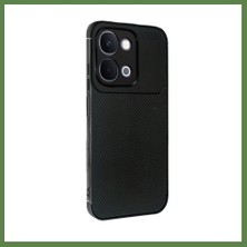 Bezos Vivo Y31D Auto Focus Karbon Kapak - Siyah HB006