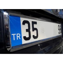 Arcars Consept Yeni Nesil Krom Plakalık 2'li Set Nikelajlı Plaka Çerçevesi