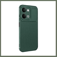 Bezos Vivo Y31D Auto Focus Karbon Kapak - Yeşil Bezos1