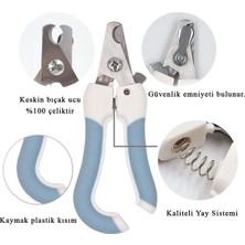 Nzm Store Çelik Uçlu Mavi Kedi Köpek Büyük Tırnak Makası CIN312MV