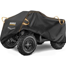 Nzm Store Atv Brandası, Atv Koruma Kılıfı, Örtüsü Su Geçirmez Dış Mekan Ağır Hizmet Tipi, 4 Mevsim (L-200-95-105CM) - Siyah