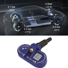 Nzm Store Tesla Model Y/model 3 ile Uyumlu Orijinal Bluetooth Lastik Basıncı Sensörü Mavi