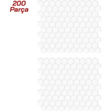 Nzm Store Şeffaf Bal Petek Şeklinde 3D Sticker Motosiklet Depo Yan Pad